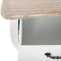 Voir la diapositive 3 : ATMOSPHERA Commode en bois Chrysa - L. 75 x H. 76 cm - Blanc