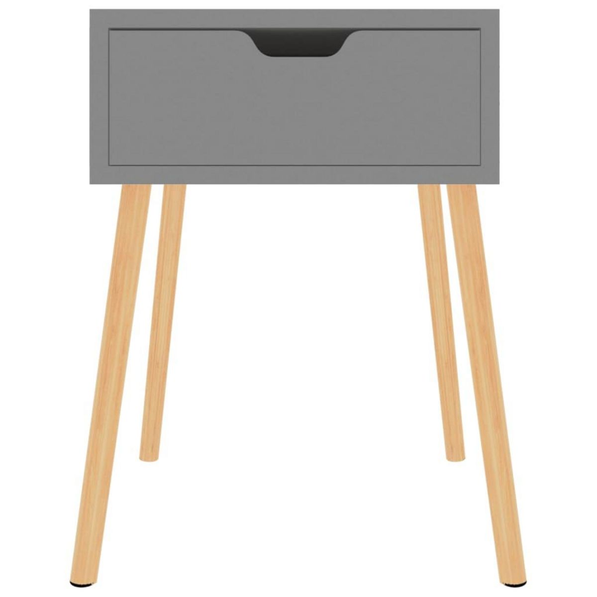 VIDAXL Tables de chevet 2 pcs Gris 40x40x56 cm Bois d'ingenierie