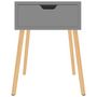 Voir la diapositive 3 : VIDAXL Tables de chevet 2 pcs Gris 40x40x56 cm Bois d'ingenierie