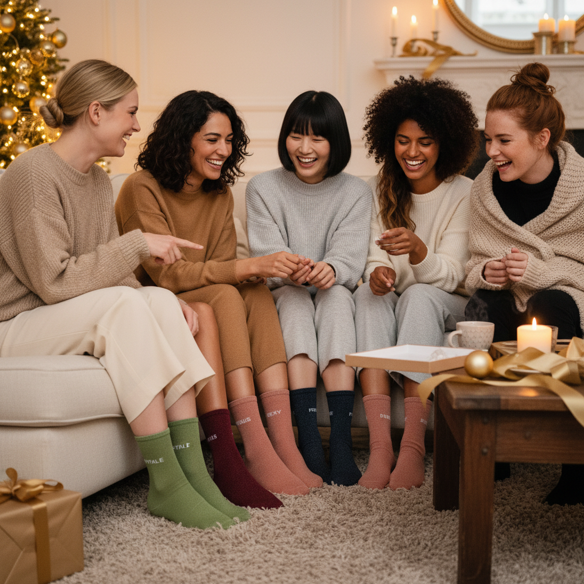 Voir la diapositive 3 : OZABI Ozabi chaussettes à paillettes calendrier de l'avent- coffret cadeau 12 paires