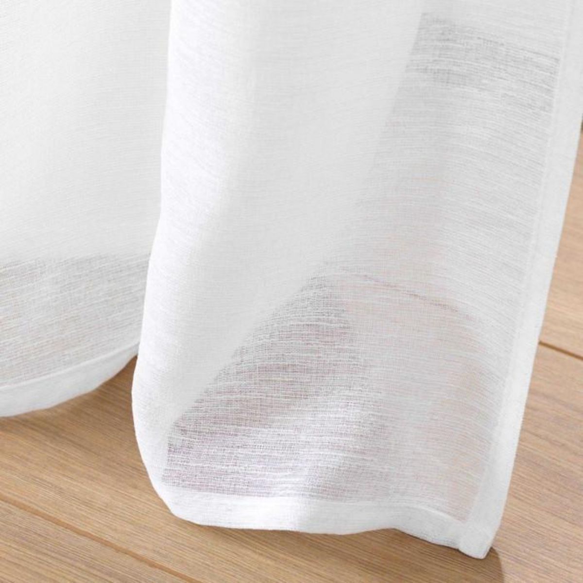 Paris Prix Rideau Voilage à Œillets  Frangina  140x280cm Blanc