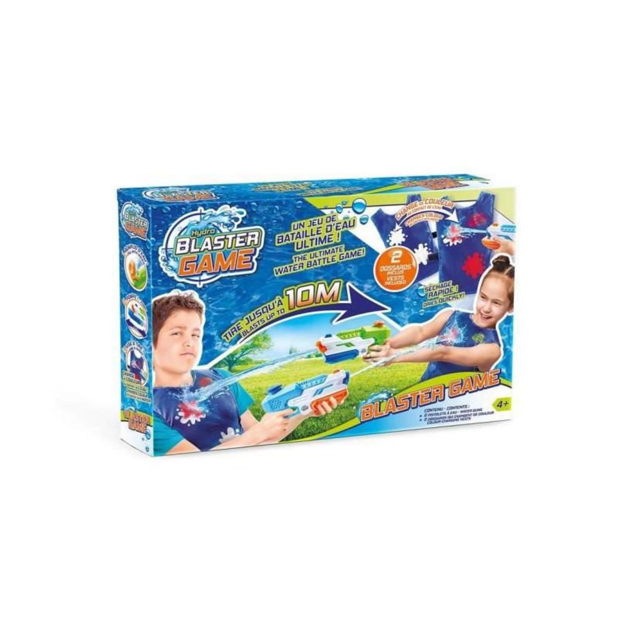 Canal Toys CANAL TOYS - Hydro Blaster Game - Jeu de Bataille dEau - 2 pistolets + 2 dossards qui changent de couleur