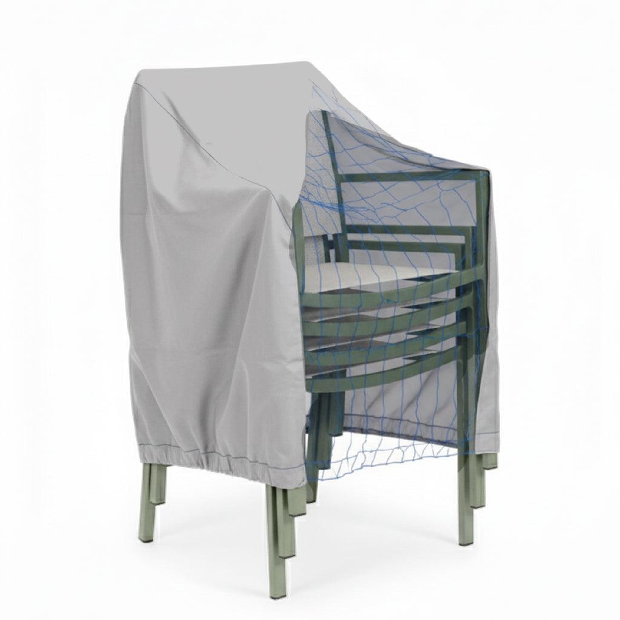 Jardiline Housse CHAISES EMPILEES - 66 x 66 x 110/80 cm - Cover Garden