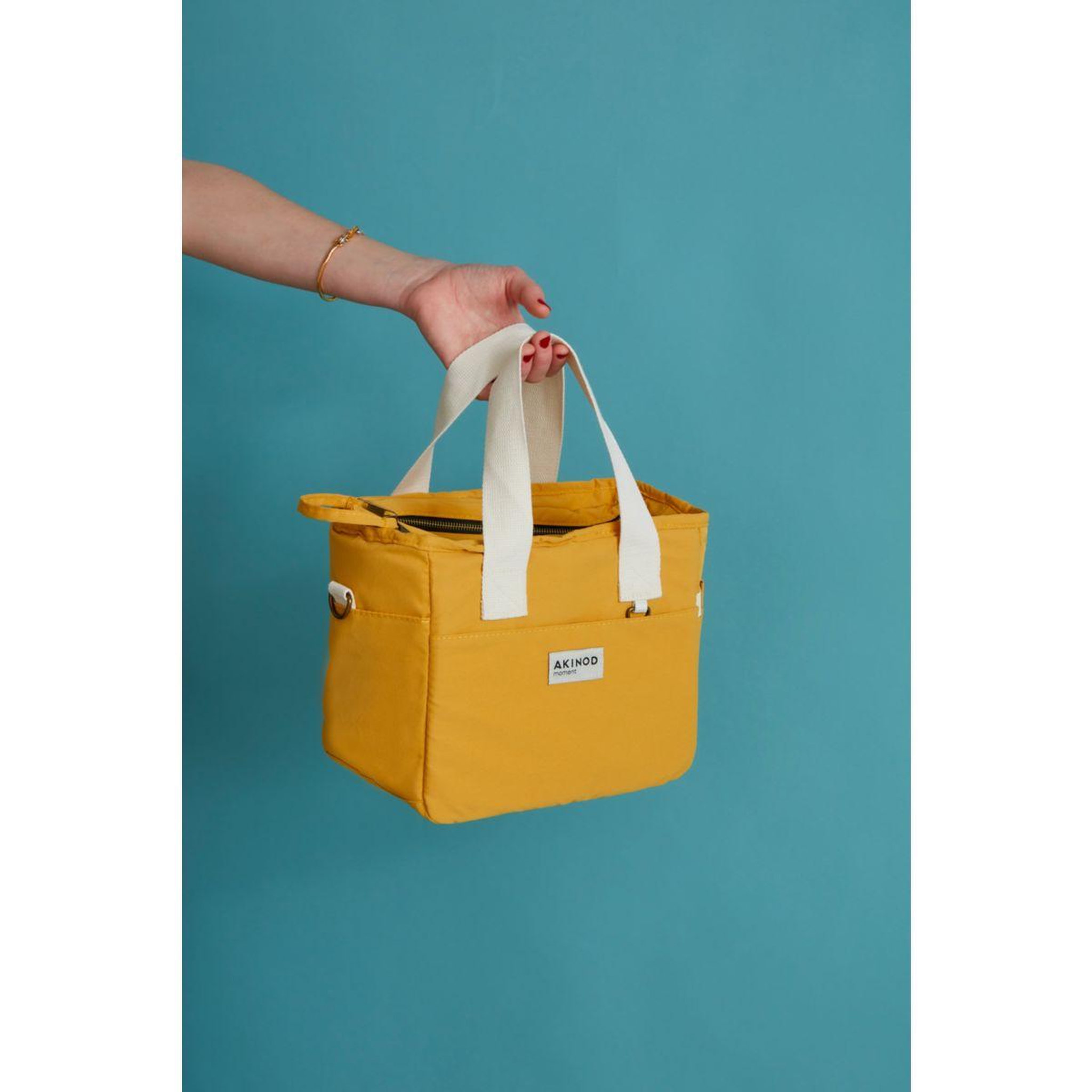 Voir la diapositive 2 : AKINOD Lunch bag 8h17 moutarde