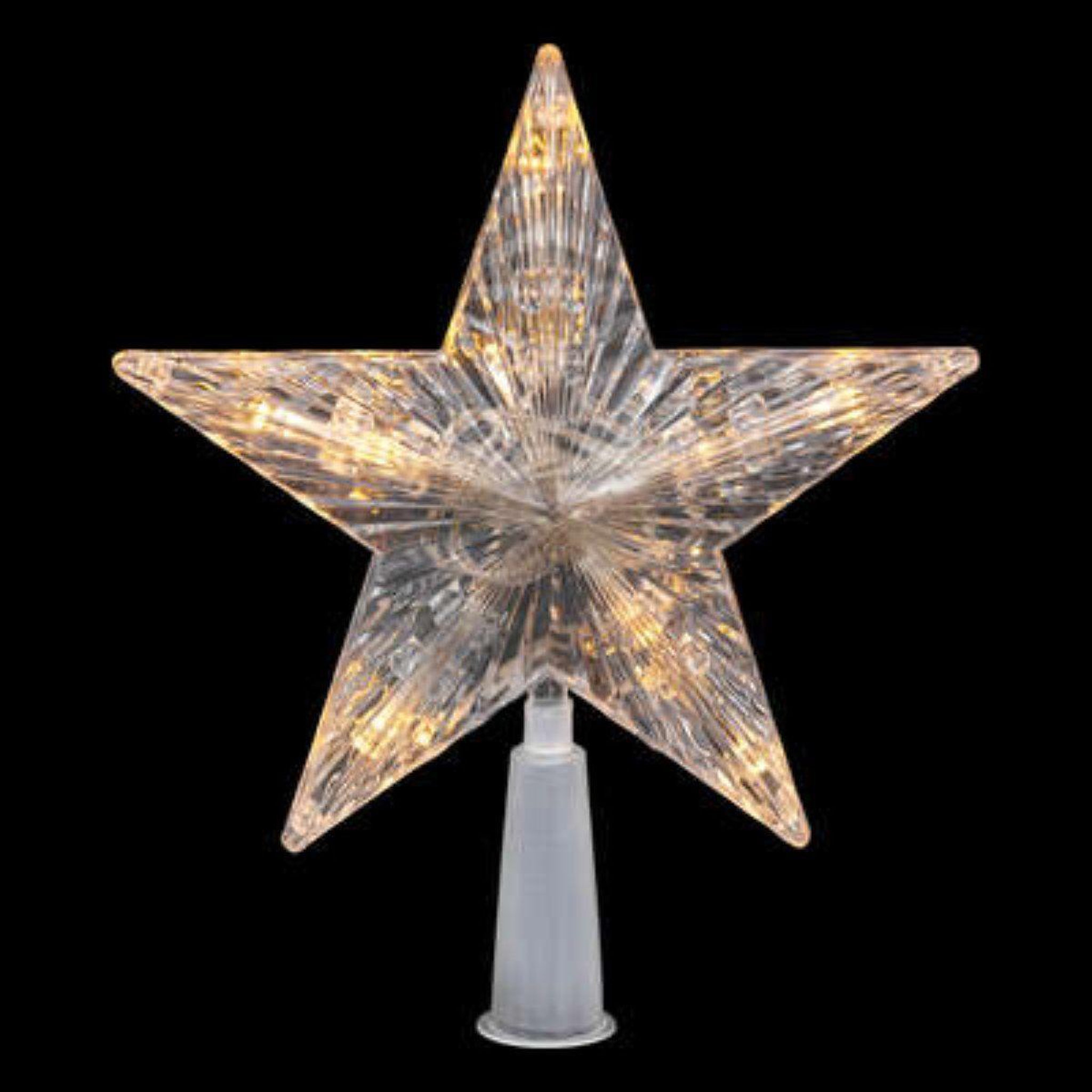 Voir la diapositive 2 : FEERIC LIGHT & CHRISTMAS Cimier sapin lumineux  étoile  20cm blanc chaud