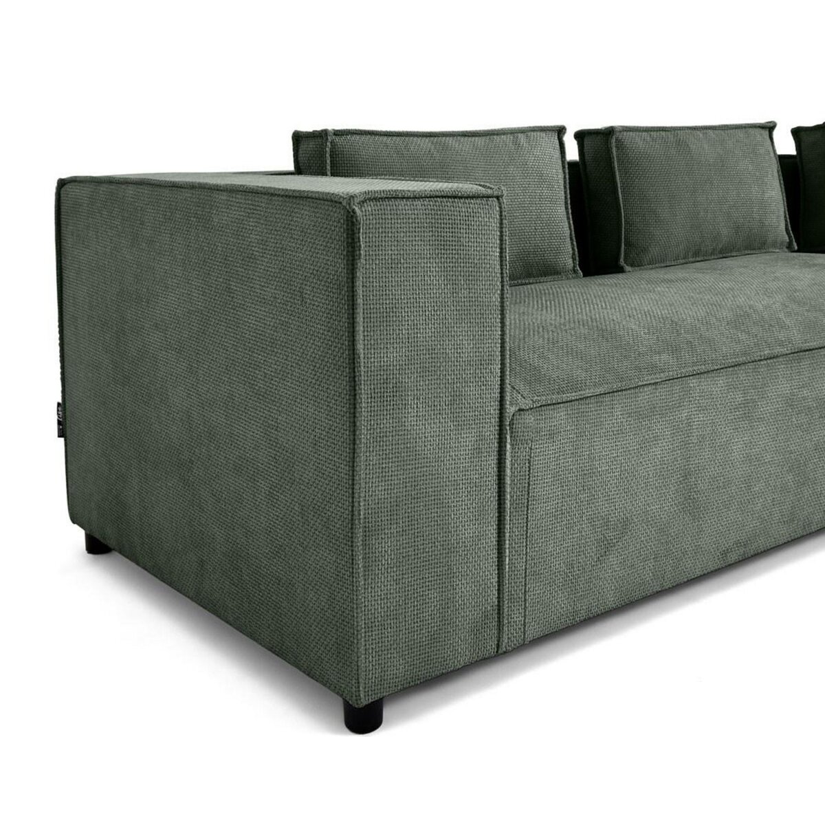 LISA DESIGN Stella - canapé d'angle droit - 4 places - en tissu texturé