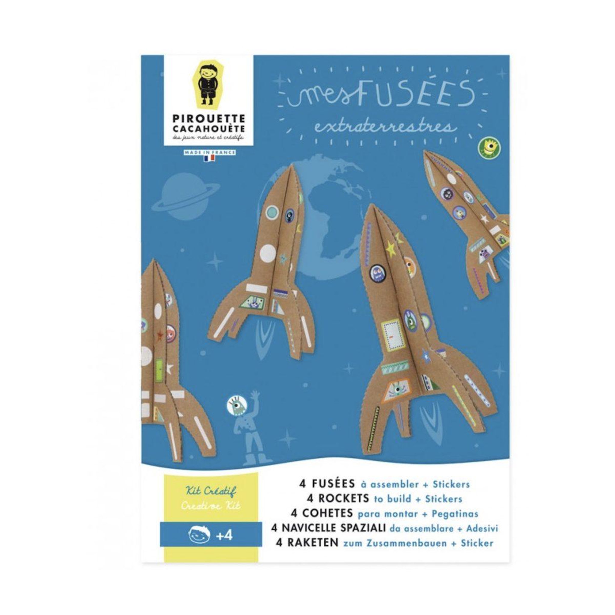 PIROUETTE CACAHOUETE Kit creatif fusees extraterrestres