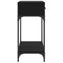 Voir la diapositive 5 : VIDAXL Table console noir 100x34,5x75 cm bois d'ingenierie
