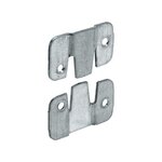 CENTRALE BRICO Lot de 2 raccords d'assemblage acier zingue HETTICH, l.45 mm