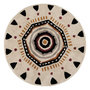 Voir la diapositive 1 : ATMOSPHERA Tapis rond coton tufté Tribal D120