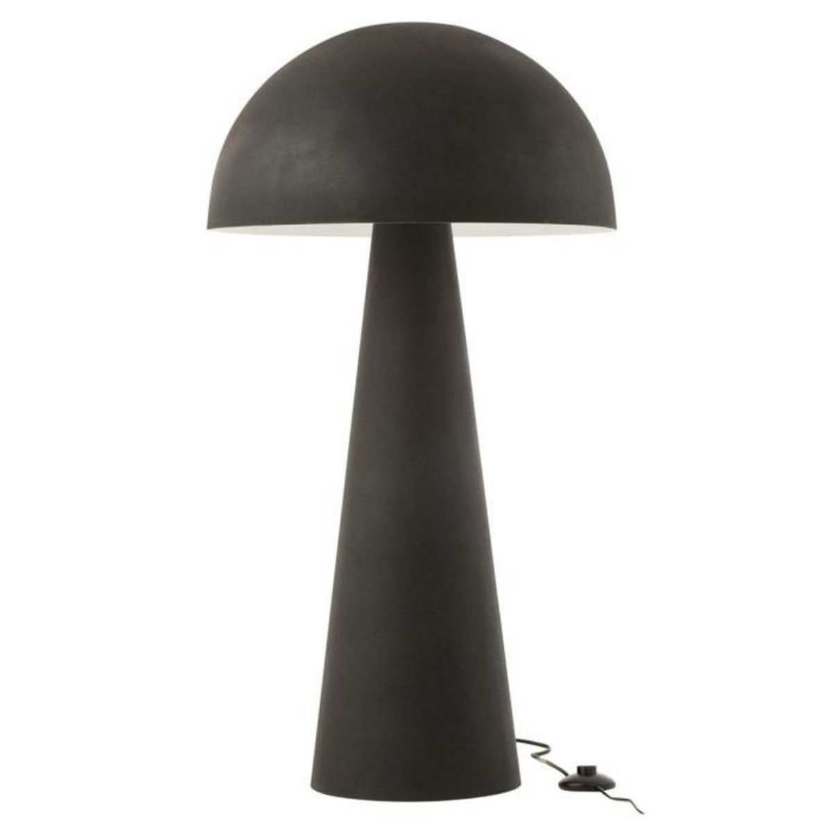 Paris Prix Lampadaire Design  Champignon  95cm Noir Mat