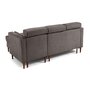 Voir la diapositive 6 : BEST MOBILIER Alicante - canapé d'angle réversible convertible avec têtières - coffre - 4 places - en tissu texturé