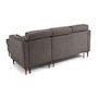 Voir la diapositive 6 : BEST MOBILIER Alicante - canapé d'angle réversible convertible avec têtières - coffre - 4 places - en tissu texturé