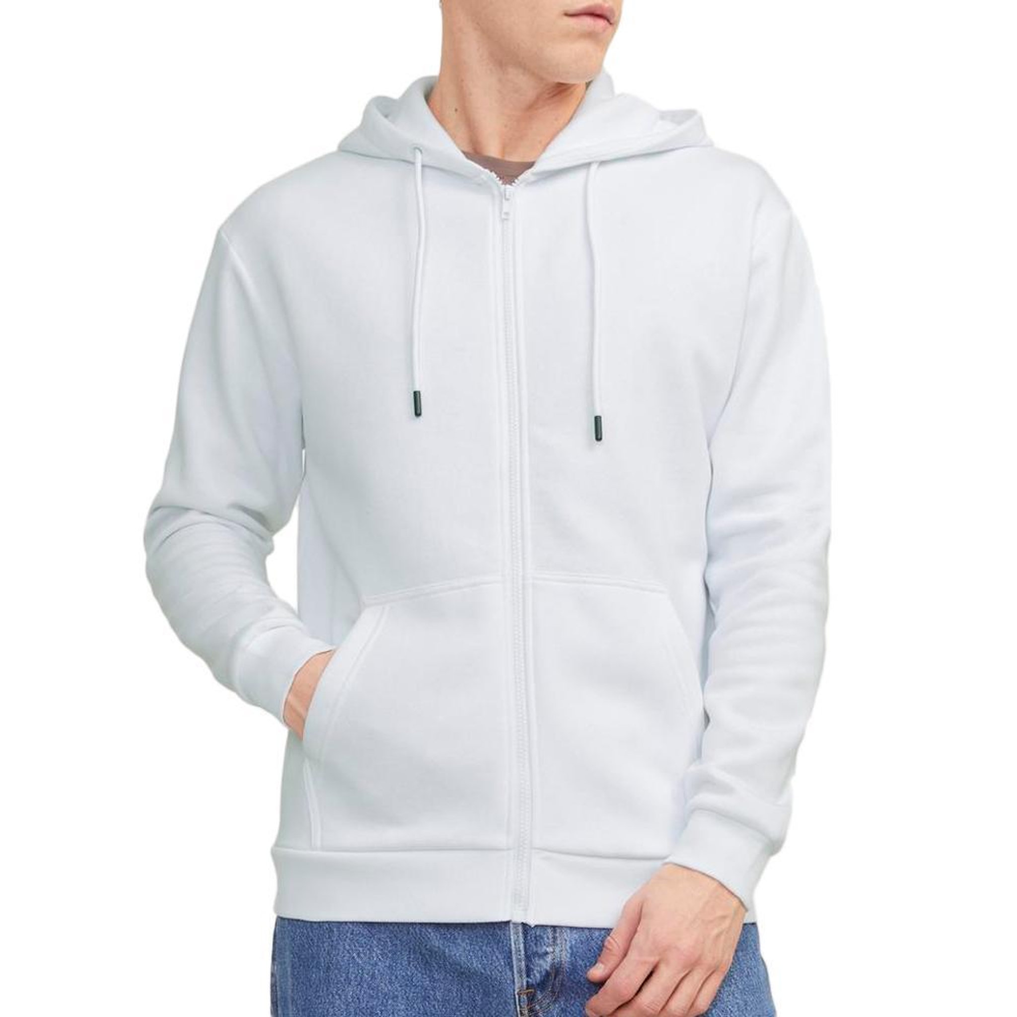Voir la diapositive 1 : Jack & Jones Sweat Zippé Blanc Homme Jack & Jones Bradley