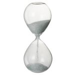 Paris Prix Sablier Déco  Perles  25cm Blanc