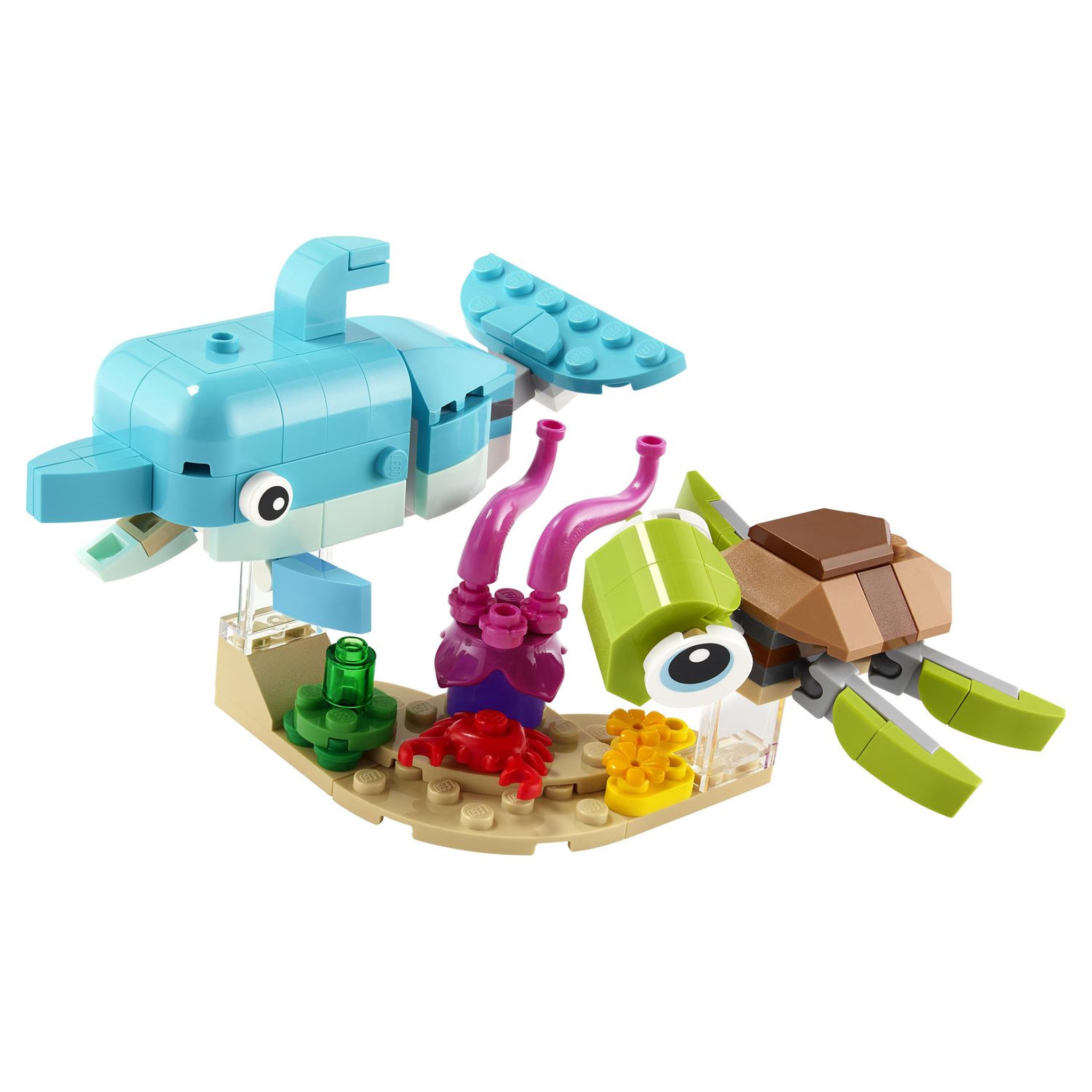 Voir la diapositive 3 : LEGO Creator 31128 - Le Dauphin et la Tortue
