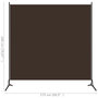 Voir la diapositive 6 : VIDAXL Cloison de separation marron 175x180 cm tissu