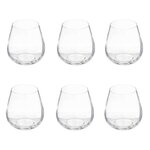 SECRET DE GOURMET Lot de 6 Verres à Eau  Lena  38cl Transparent