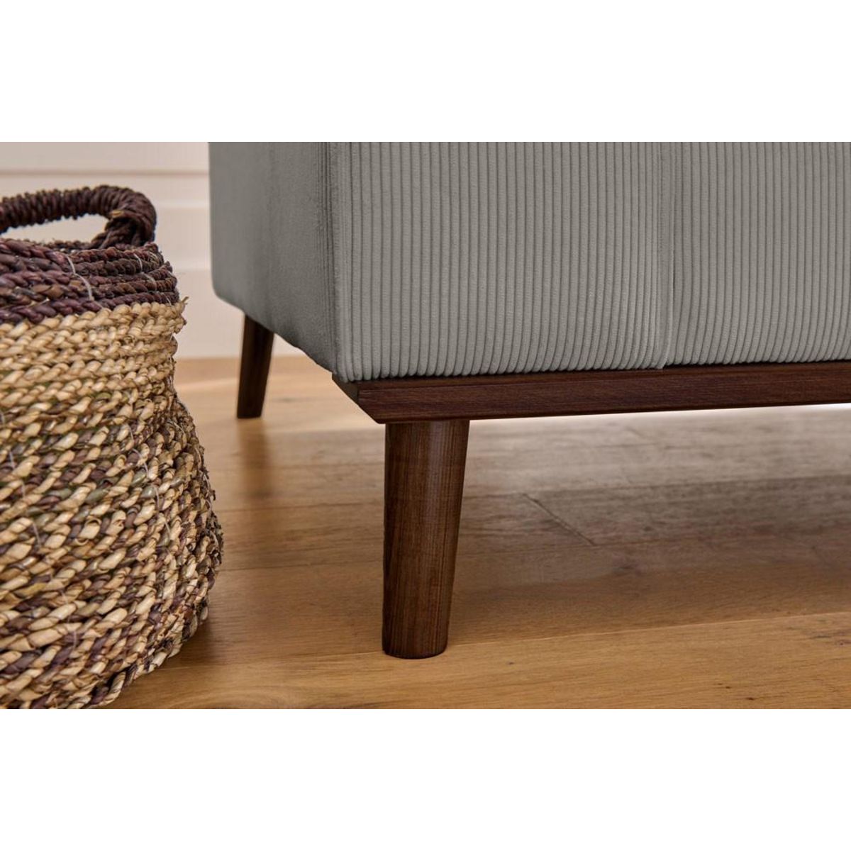 LISA DESIGN Albane - canapé d'angle droit - 4 places - en velours côtelé