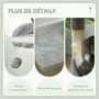 Voir la diapositive 5 : PAWHUT Arbre à chats multi-équipements griffoirs grattoirs plateformes niche corde jouets 40L x 40l x 114H cm gris
