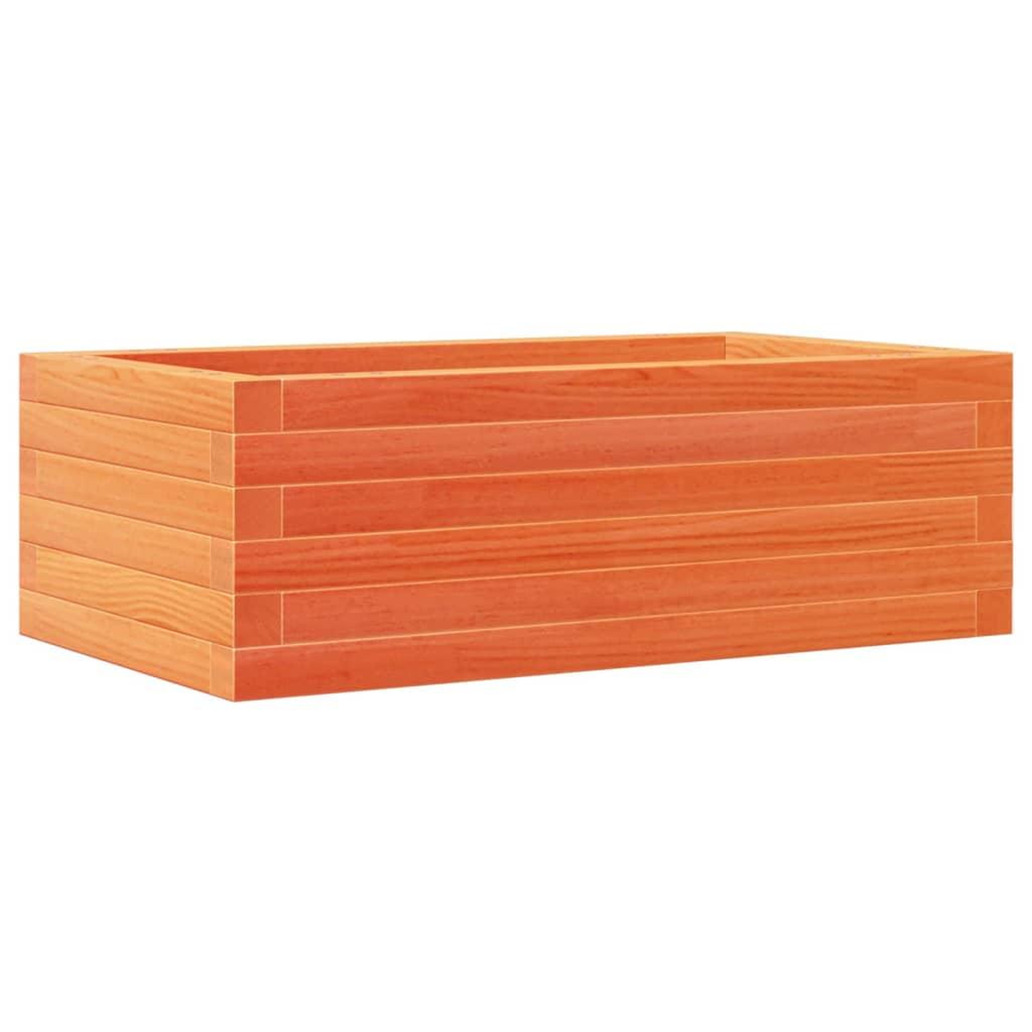 Voir la diapositive 2 : VIDAXL Jardiniere cire marron 70x40x23 cm bois de pin massif