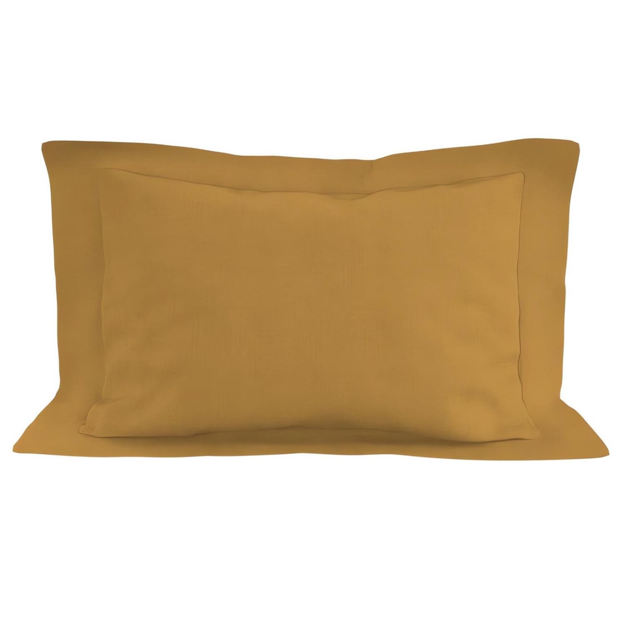 Voir la diapositive 1 : SOLEIL D'OCRE Taie d'oreiller en coton 57 fils UNI, par Soleil d'ocre