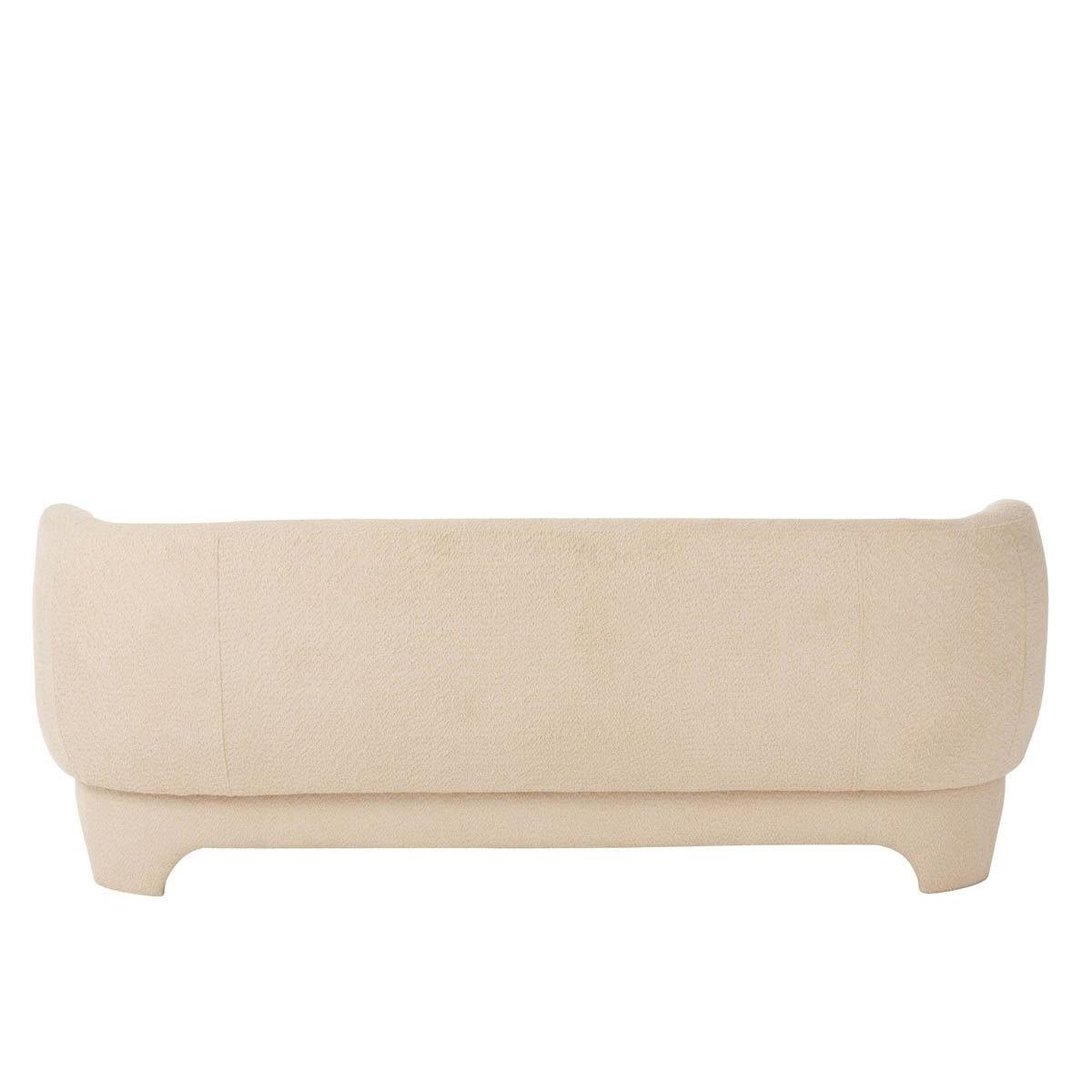Voir la diapositive 4 : J-LINE Canapé 3 places tricoté  erwin  193cm blanc
