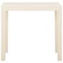 Voir la diapositive 2 : VIDAXL Table de jardin Blanc 79x65x72 cm Plastique