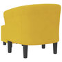 Voir la diapositive 5 : VIDAXL Chaise cabriolet avec repose pied jaune velours