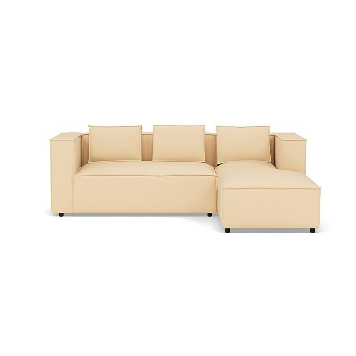 LISA DESIGN Stella - canapé d'angle droit 4 places en simili