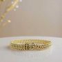 Voir la diapositive 3 : L'ATELIER D'AZUR Bracelet Or Jaune Maille Américaine - Femme 18cm