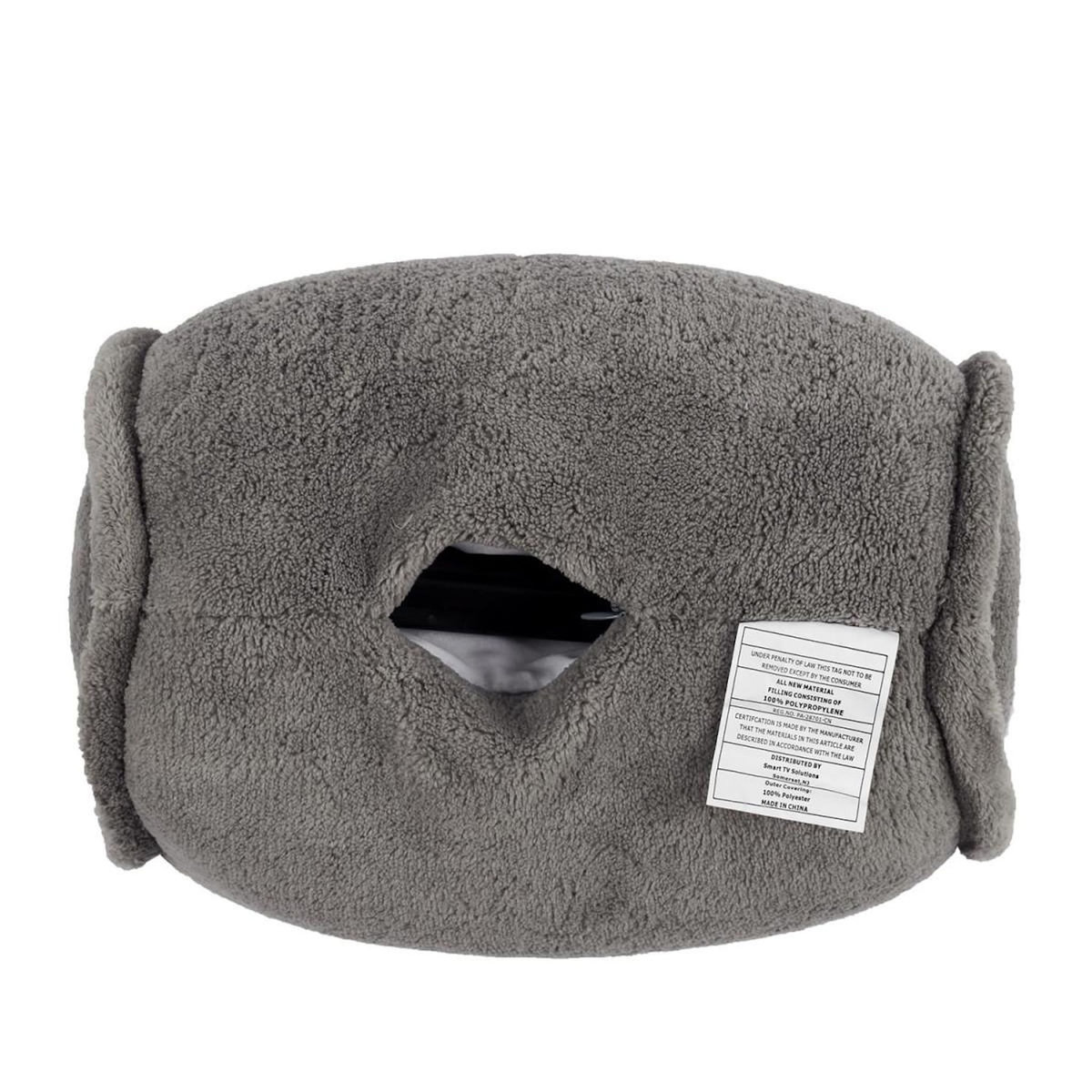Paris Prix Coussin de Massage Rond  Vibrant  25cm Gris