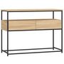Voir la diapositive 2 : VIDAXL Table console chêne sonoma 100x40x75 cm bois d ingénierie