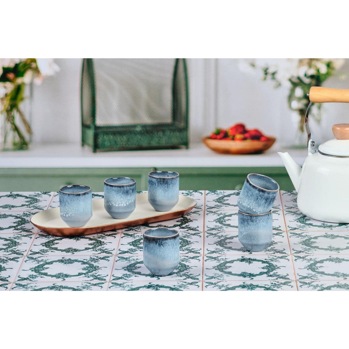 BJORN Tasse GENESIS 8cl - 6 pièces - Mer