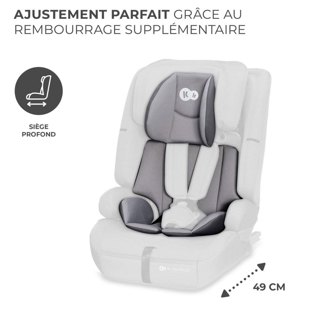 KINDERKRAFT Siège auto Safety Fix 2 i-Size 76-150 cm