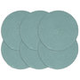 Voir la diapositive 1 : VIDAXL Napperons 6 pcs Vert Plain 38 cm Rond Coton