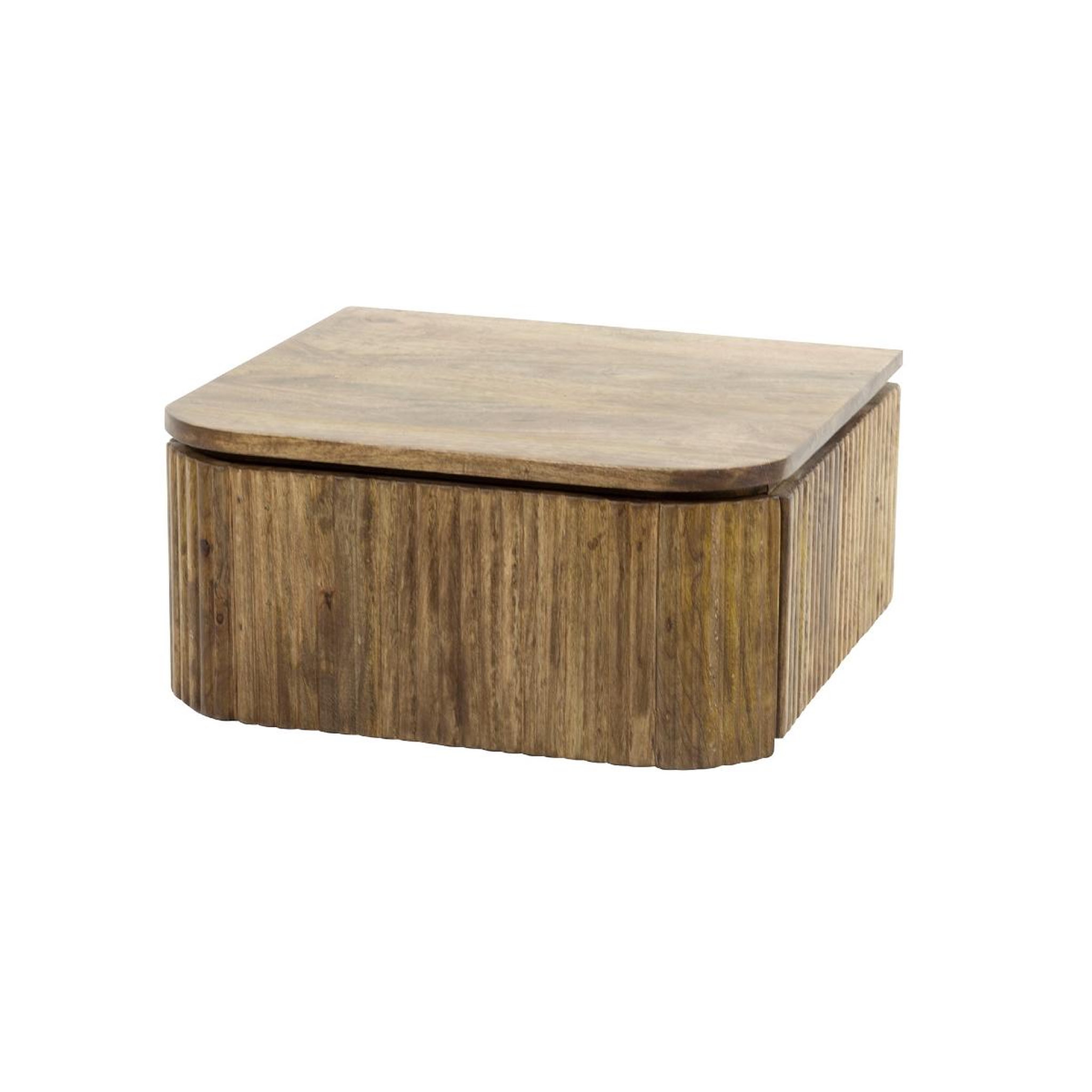 JLC KREATION Table de chevet en bois massif onda 1 tiroir suspendue
