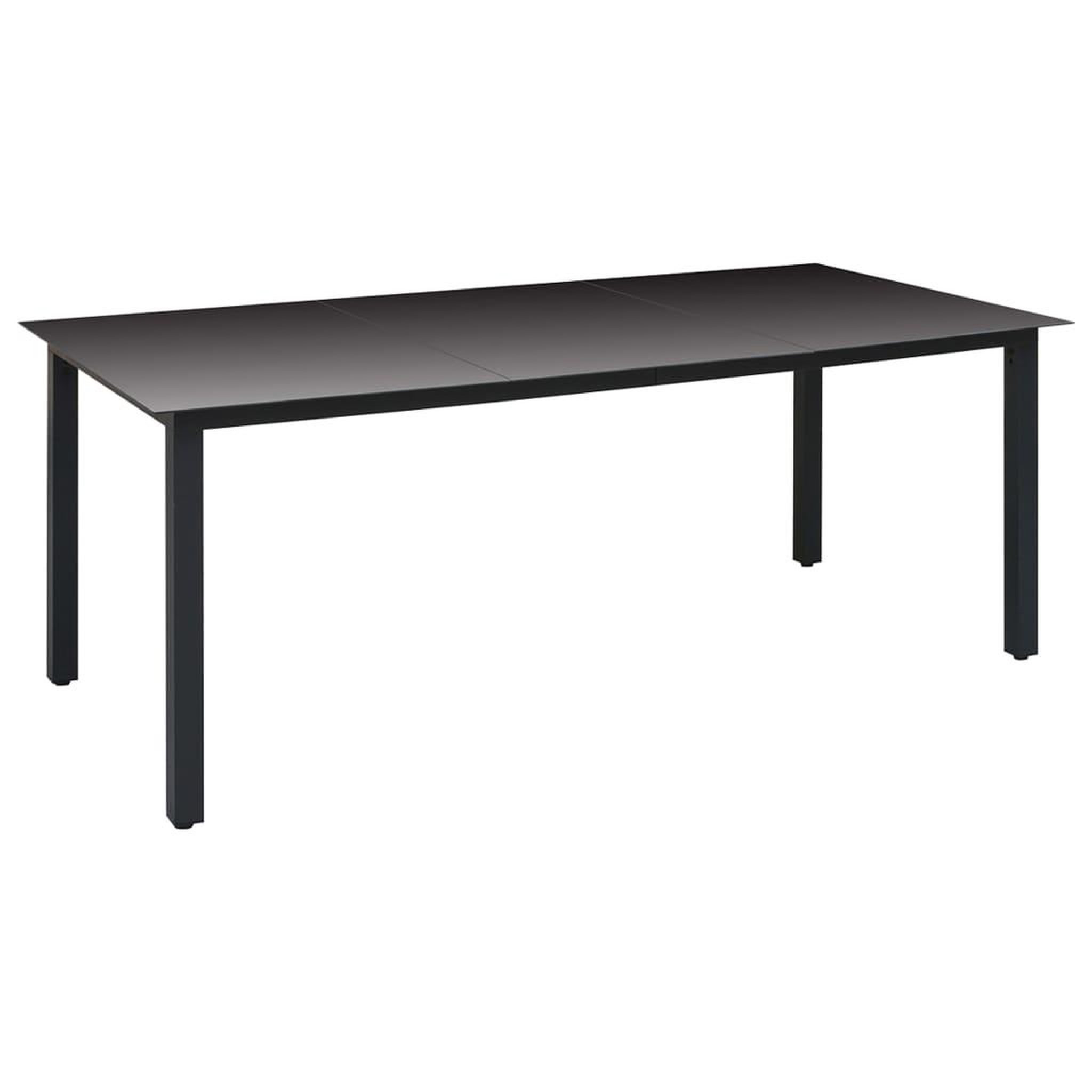 Voir la diapositive 3 : VIDAXL Ensemble a manger de jardin 9 pcs noir