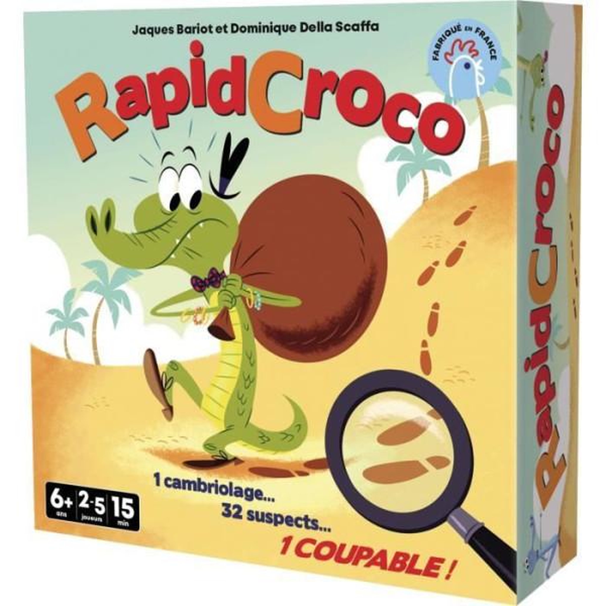 Asmodee Rapidcroco - asmodee - jeu d'enquete - 32 suspect 1 coupable