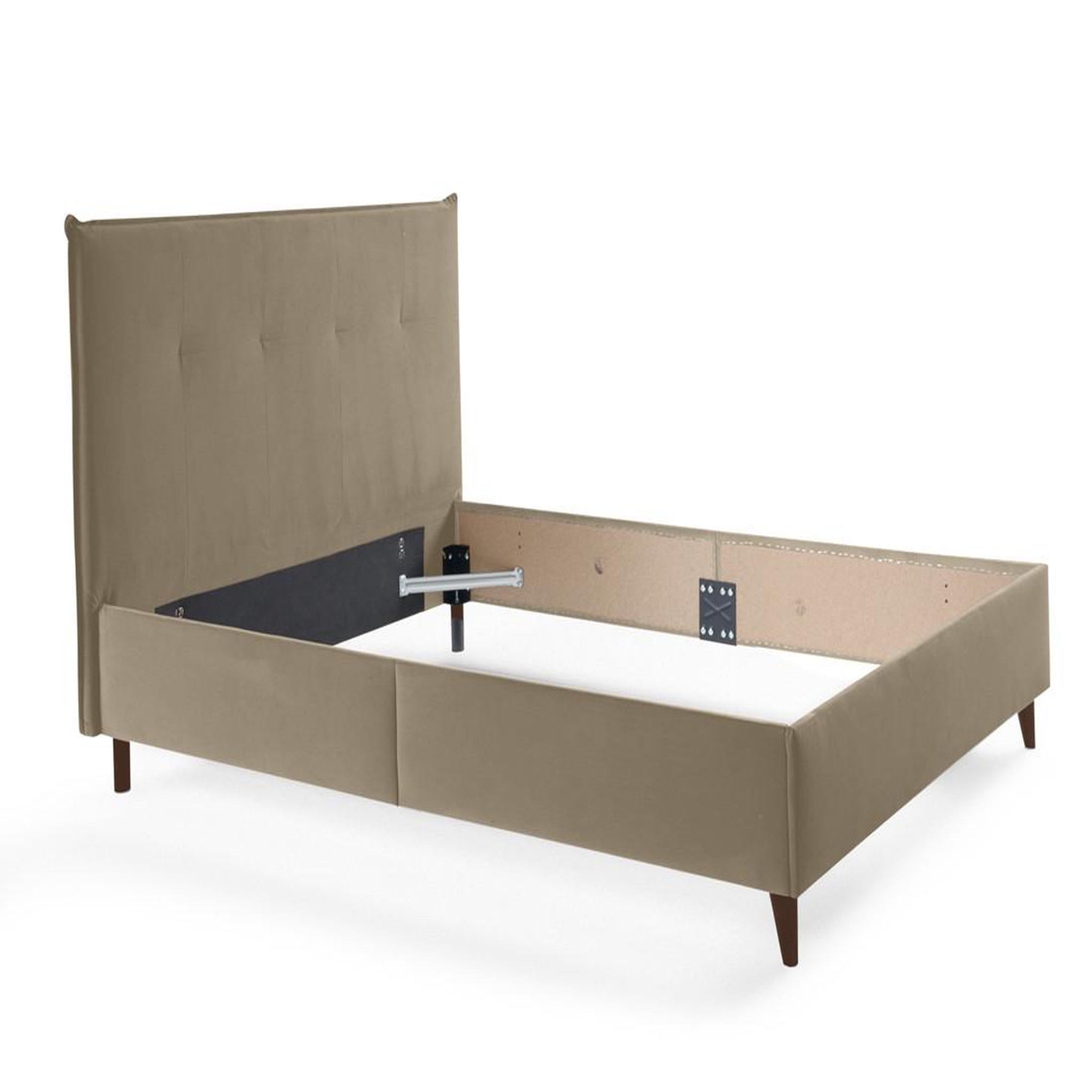 Voir la diapositive 2 : BEST MOBILIER Dali - cadre de lit - 160x200 - en velours
