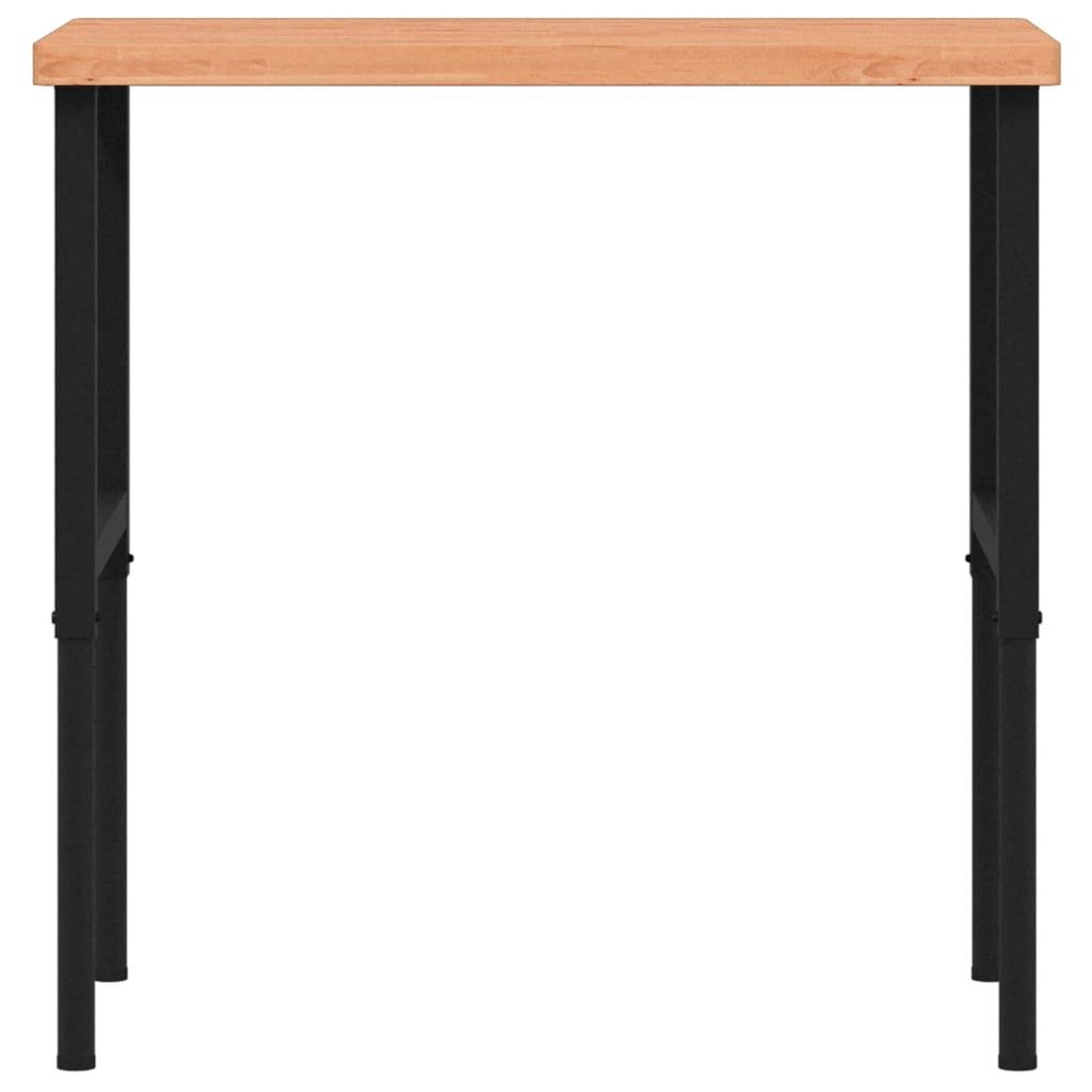 Voir la diapositive 4 : VIDAXL Etabli 100x60x(73-99,5) cm bois massif de hetre rectangulaire