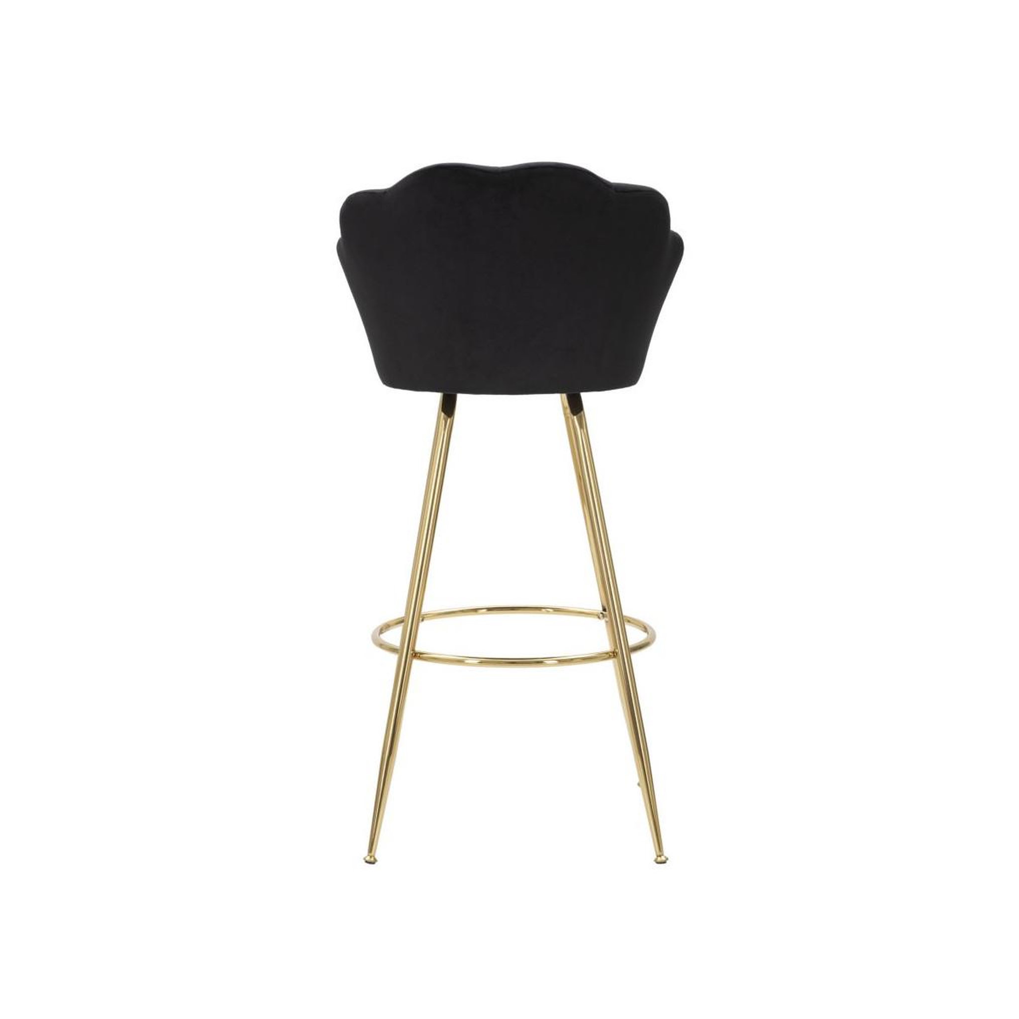 Voir la diapositive 5 : Paris Prix Tabouret de bar coquillage  vienna  110cm noir & or