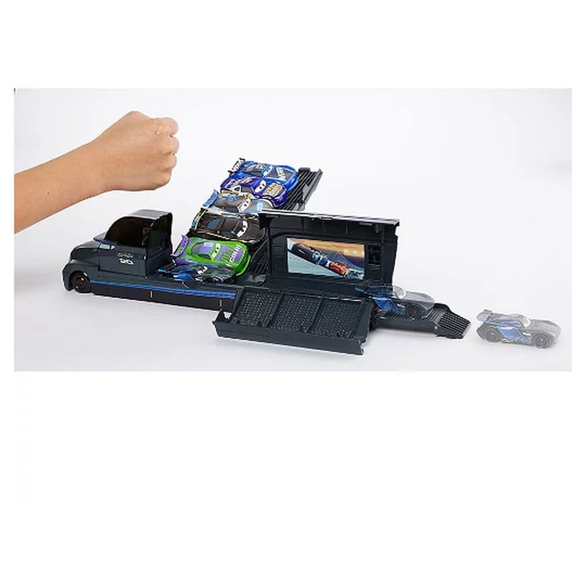 MATTEL Disney Cars - Camion lanceur Jackson Storm 