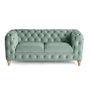Voir la diapositive 1 : LISA DESIGN Walter - canapé 3 places chesterfield en velours - pieds bois