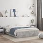 Voir la diapositive 1 : VIDAXL Cadre de lit avec tiroirs sans matelas gris beton 140x190 cm