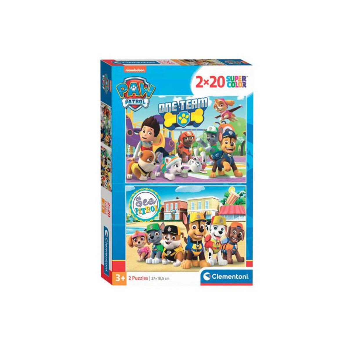 CLEMENTONI Clementoni Jigsaw Puzzle Super Color PAW Patrol, 2x20 pcs. 24779