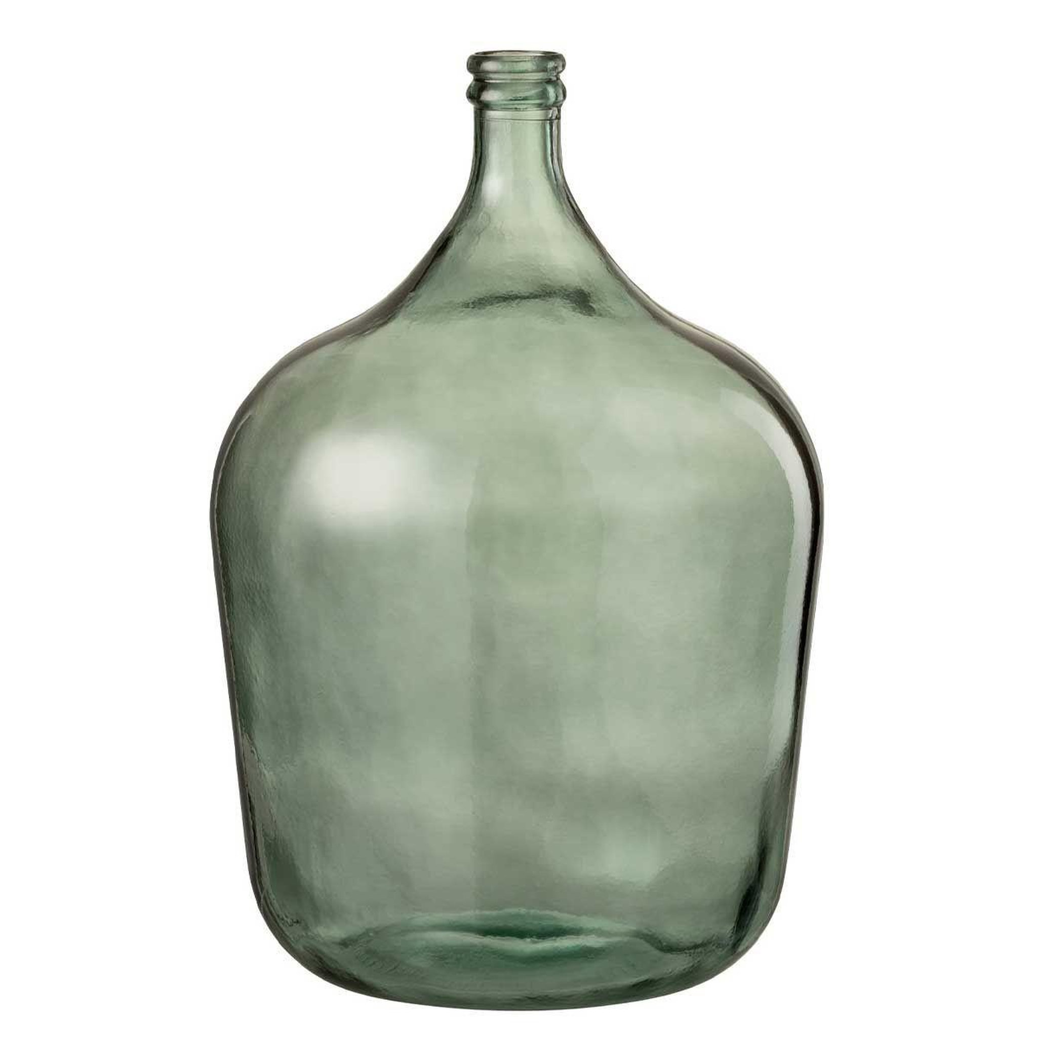 J-LINE Vase design en verre  carafe  56cm vert
