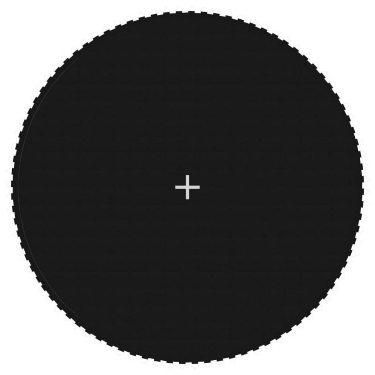 VIDAXL Tapis de saut Tissu Noir pour trampoline rond de 4,57 m