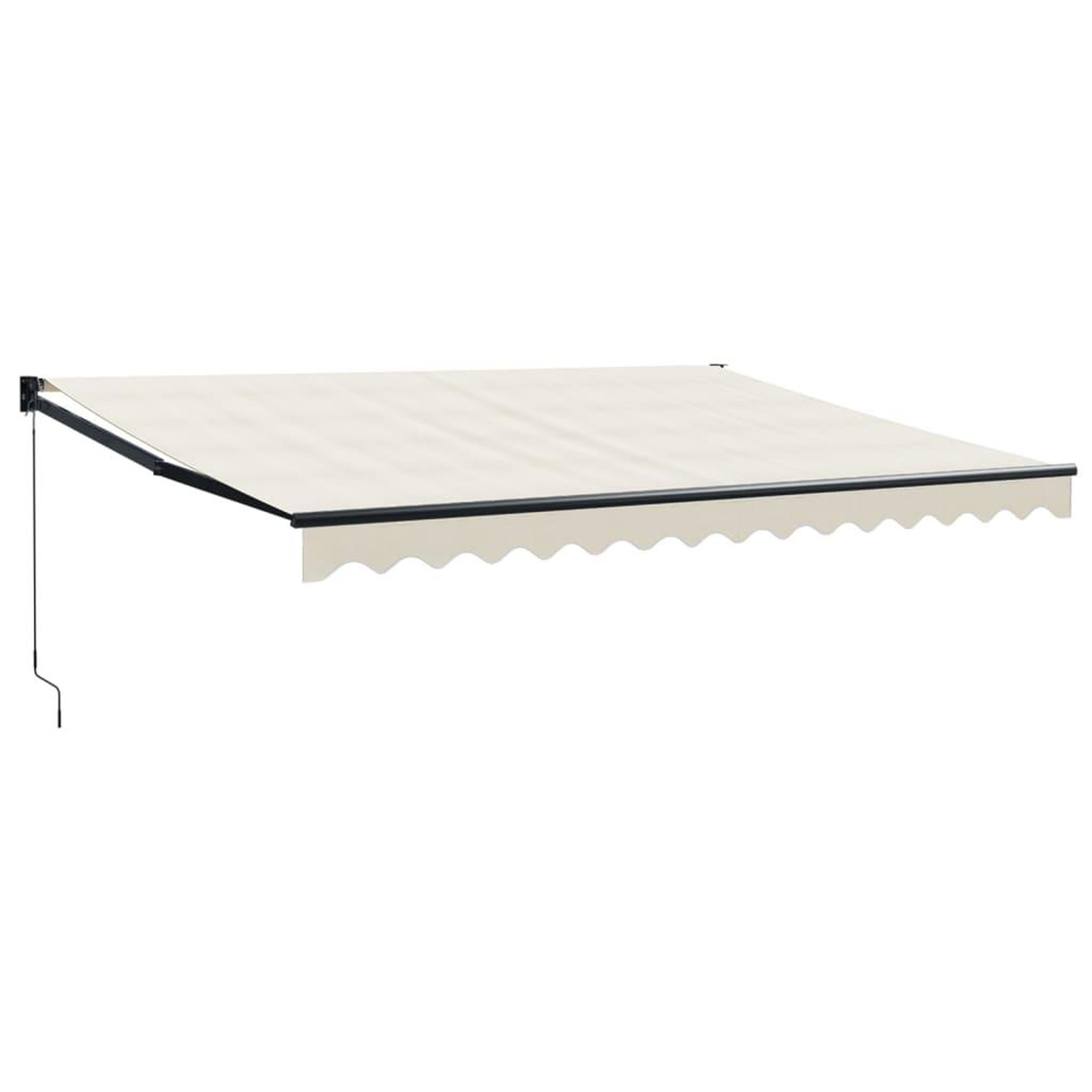 Voir la diapositive 2 : VIDAXL Auvent retractable creme 4x3 m tissu et aluminium