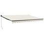 Voir la diapositive 2 : VIDAXL Auvent retractable creme 4x3 m tissu et aluminium